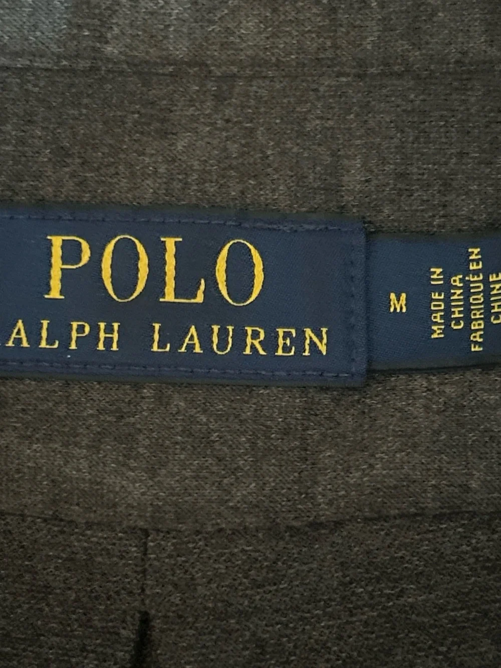 Polo Ralph Lauren Men’s Gray Classic Fit Long Sleeve Polo Shirt Sz M
